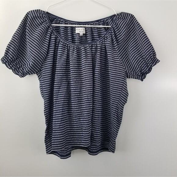 NWT Madewell  Peasant Blue Blouse size SMALL - Picture 7 of 12